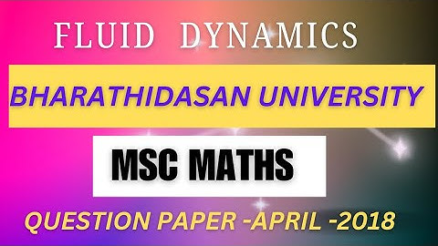 msc maths fluid dynamics question paper@questionpaperofficial