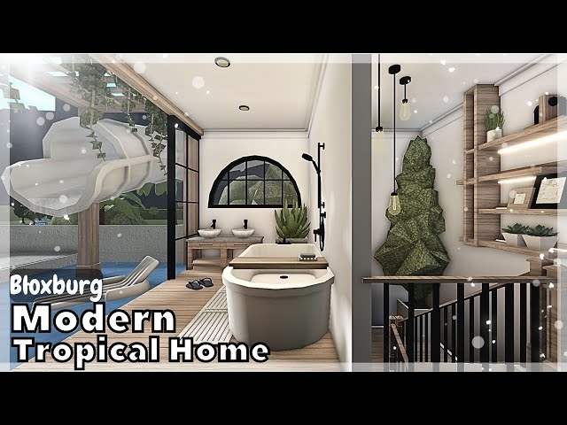 BLOXBURG: Modern Tropical Home Speedbuild