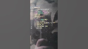 #shortsvideo #ytshorts #python #pythonturtle #graphics #shorts #youtubeshorts #colors #circle