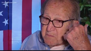 99-year-old war veteran talks about his experiences in Normandy