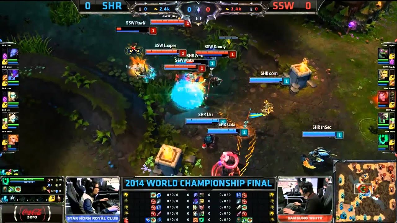 SSW First Blood Early Jungle Fight - SSW vs SHR Game 1 (S4 Worlds)
