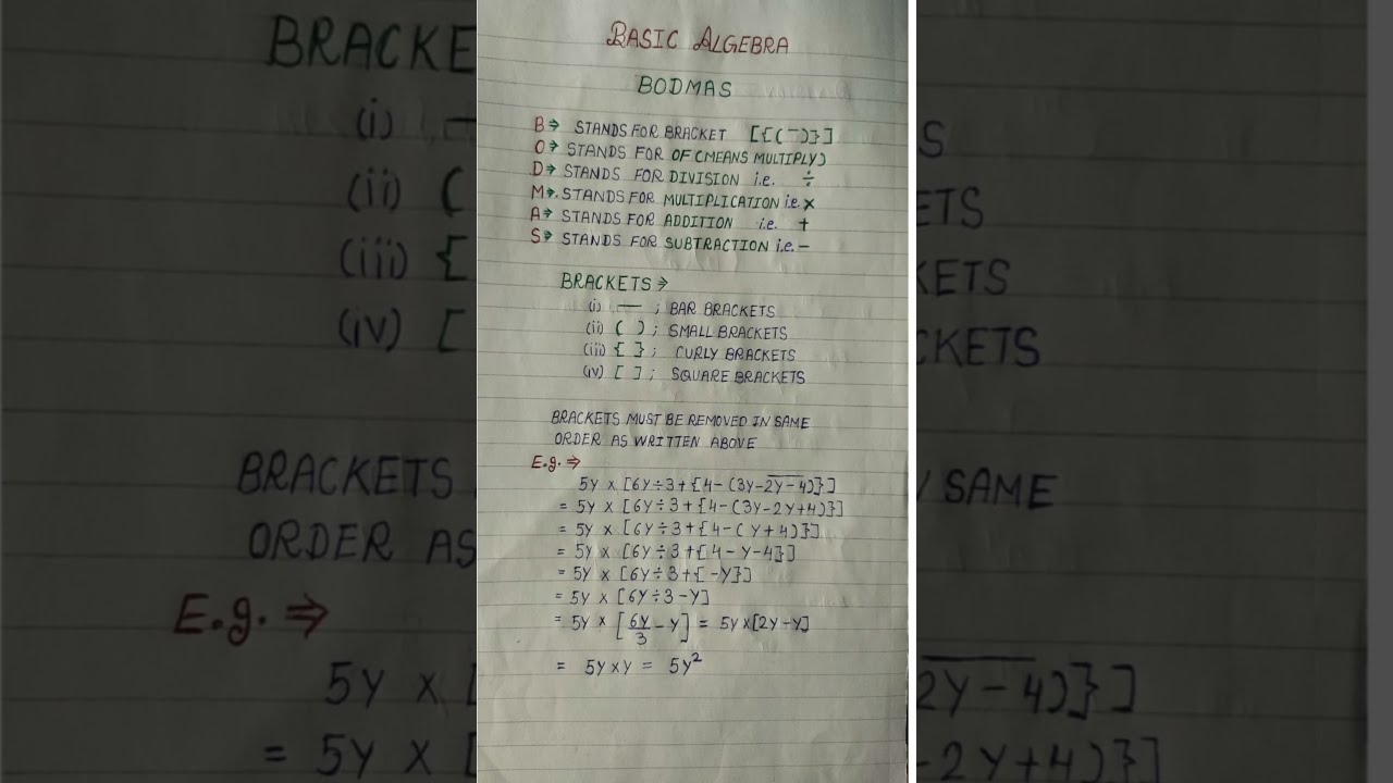 BODMAS II Bodmas Rule Shorts Education Maths Ytshorts Spike