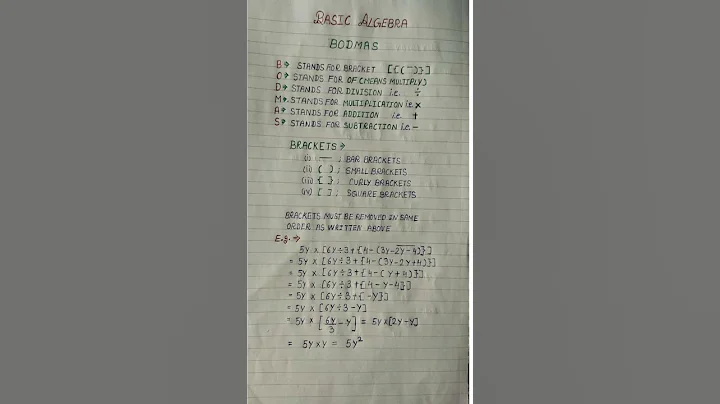 BODMAS  II bodmas rule||  bodmas #shorts #education #maths #ytshorts ||  Spike Maths