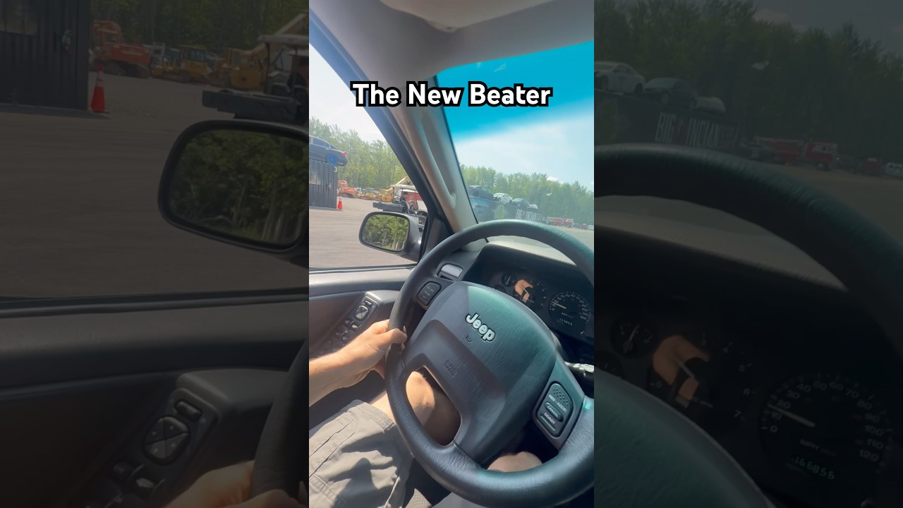 We’re gonna see what this jeep can do or NOT do…..#jeep #junk #burnout #funny #beater