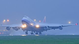 CLOSE UP PlaneSpotting at Amsterdam Schiphol Airport  38 Landings and Takeoffs