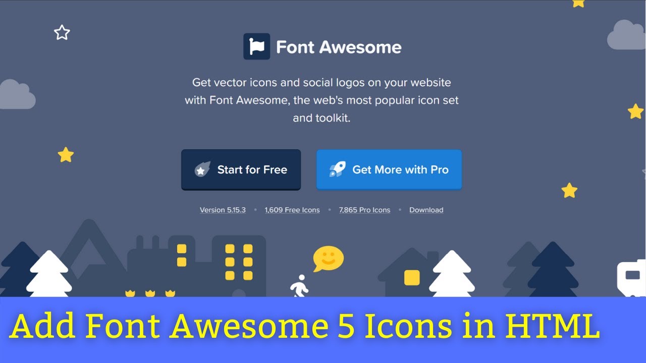 How To Add Icons on HTML|How To Add Font Awesome 5 Icons on website|Font Awesome 5 Icons