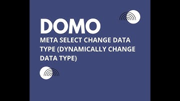 Meta Select Change Data Type (Domo Magic ETL)