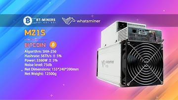 Whatsminer M21s 56TH/s Bitcoin Miner Setup.