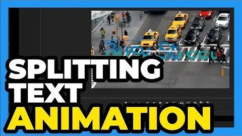 Premiere Pro CC ： How to Create Splitting Text Animation Effect