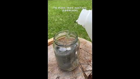 How to make Ebonising Solution and use it