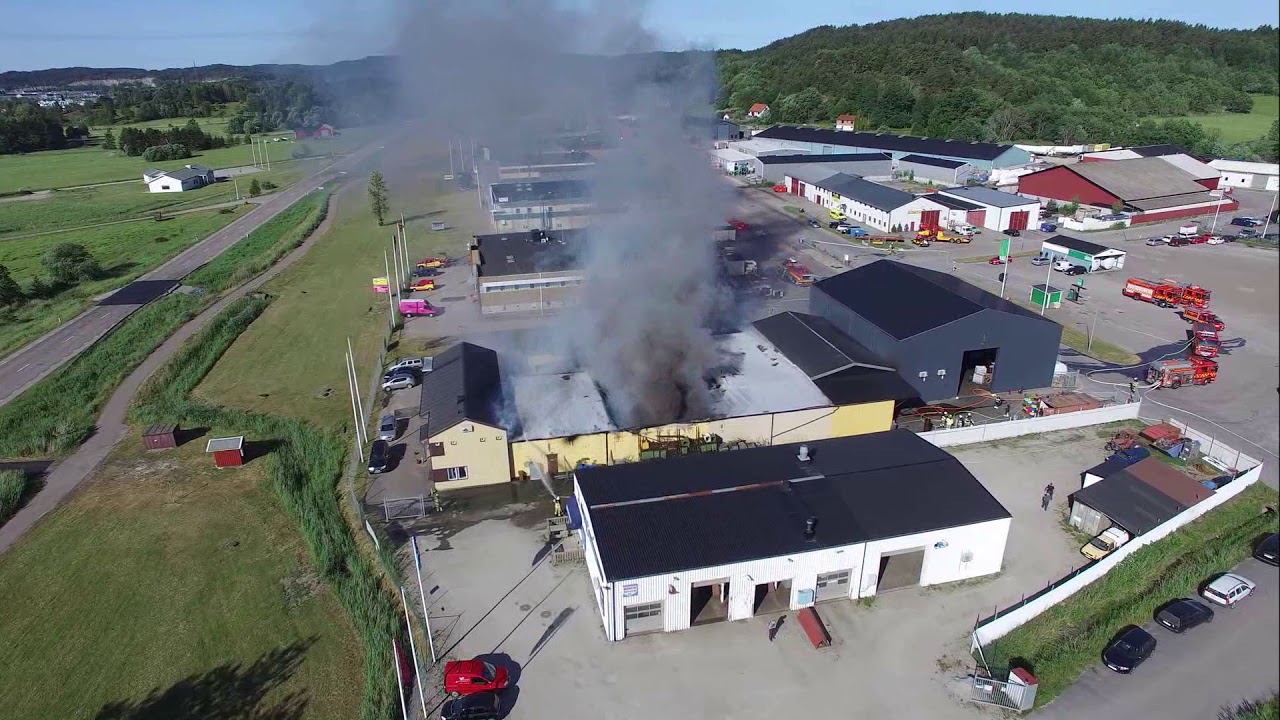 2018-06-05 Industribrand på Tjörn