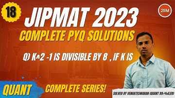 Must-Do JIPMAT 2023 Quant Questions | k^2 - 1  | 2IIM