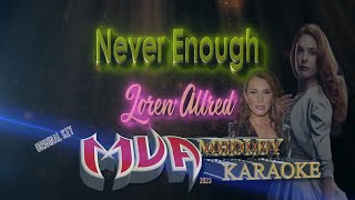 Never Enough Karaoke version | Loren Allred | original Key | 3 versions (original key & 2 lower key)