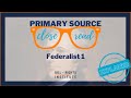 Understanding Federalist Number One