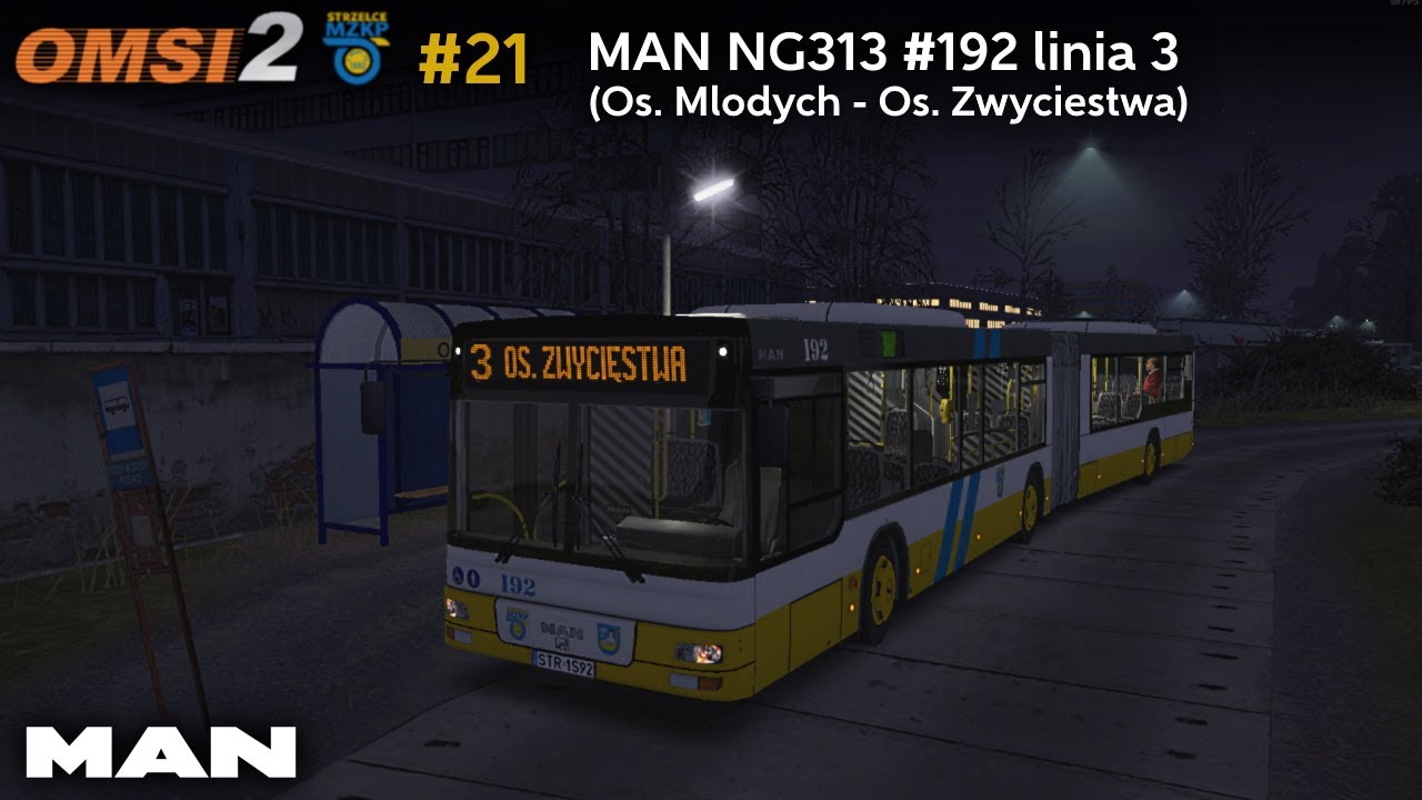 [OMSI 2 #21] MAN NG313 #192 - MZKP Strzelce (linia 3)