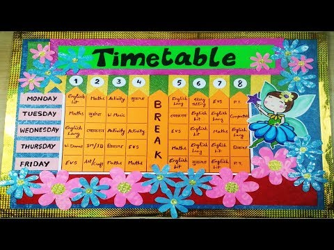 How To Make Time Table Chart