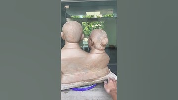 Đúc tượng chân dung - Hoàn thiện mẫu phôi đất tượng ông bà  #tinhhoadongviet #ductuongchandung