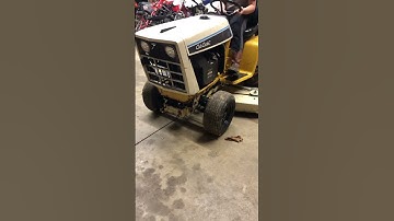 Cold start on a cub cadet 582