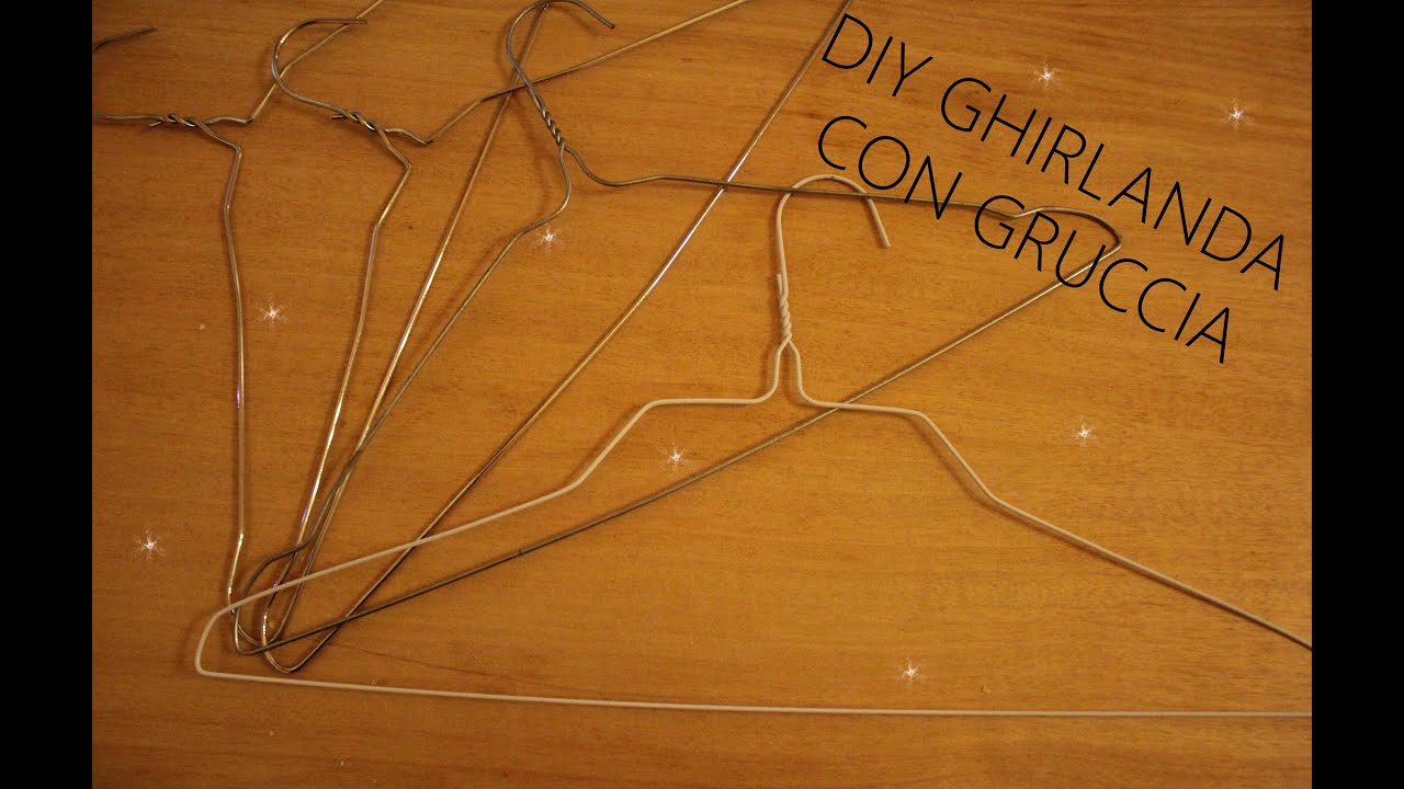 Come riciclare le grucce riciclo creativo ghirlanda youtube