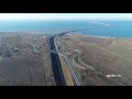 Тамань железная дорога, транспортная развязка на Крымский мост декабрь 2019 вид с квадрокоптера