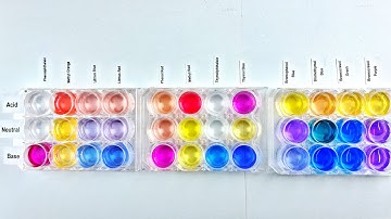 Reaction of Acid and Base with some common Acid-Base Indicators