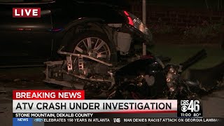 Dirt bike rider injured in car collision