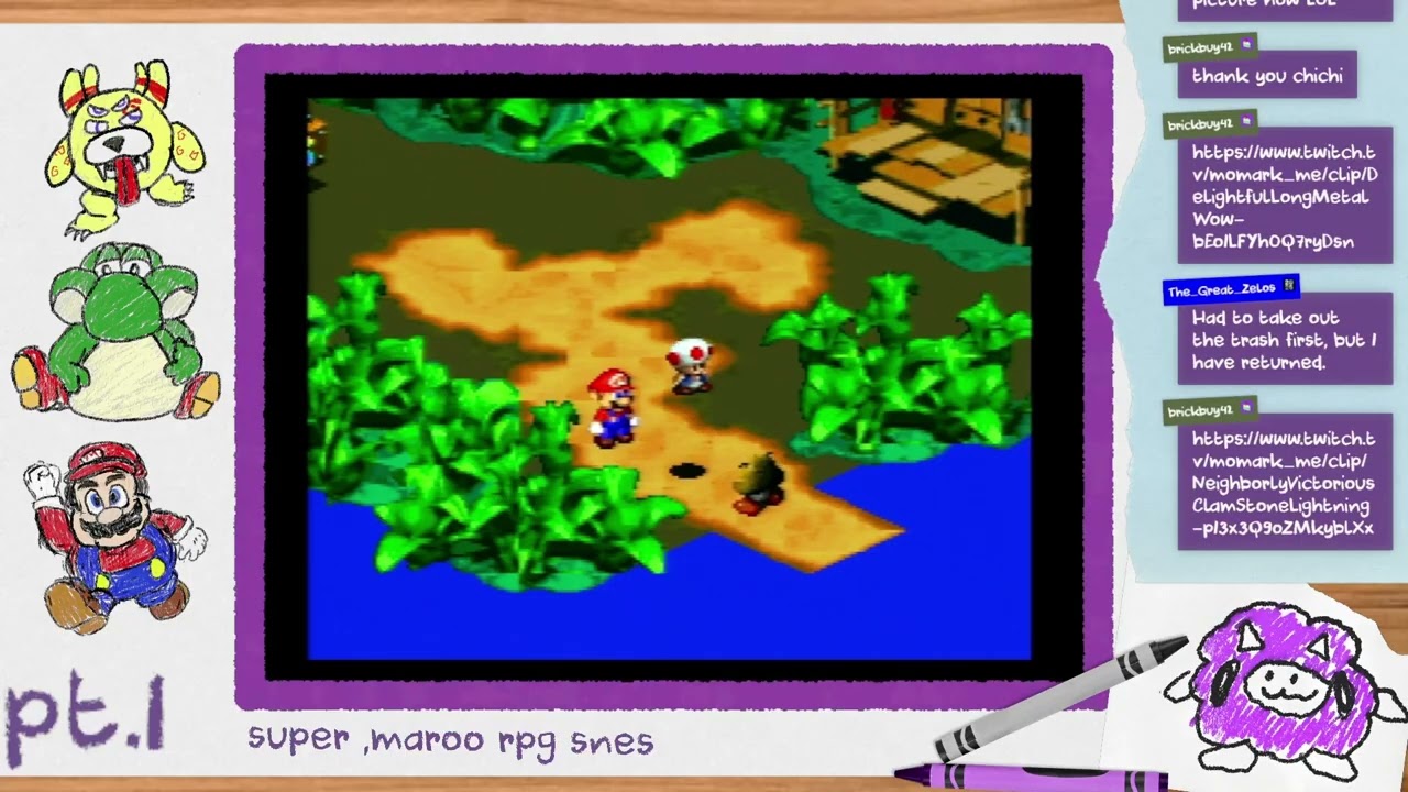 funny guy playing video game - super mario rpg pt 1 - super nintendo