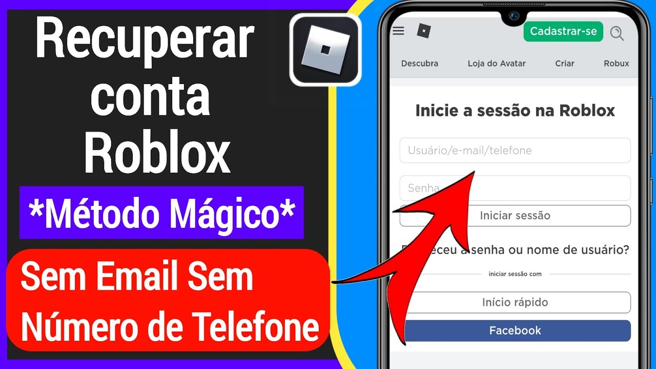 COMO RECUPERAR SUA CONTA DO ROBLOX SEM EMAIL! [GARANTIDO] ✓ 