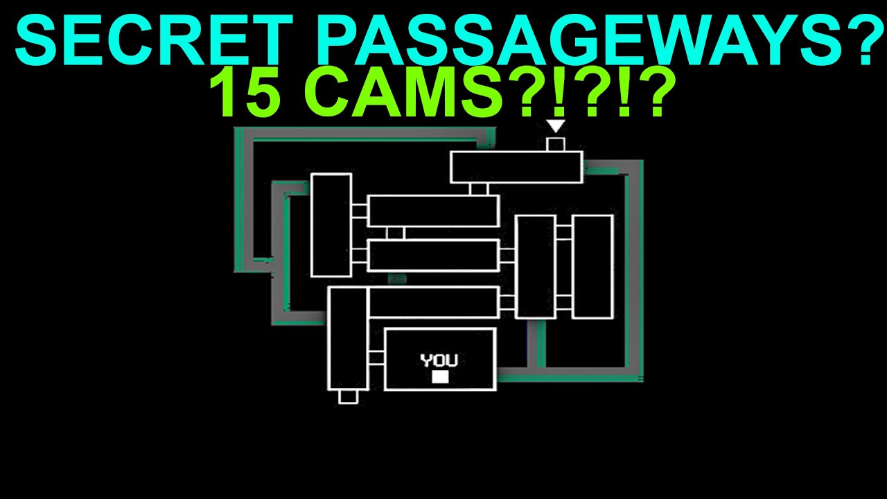 Fnaf 3 Camera Map 15 Cams Secret Passageways Youtube
