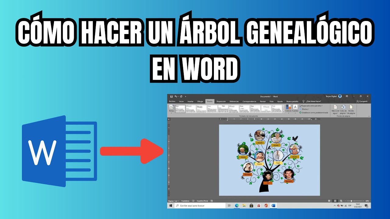 Cómo hacer un árbol genealógico (con plantillas gratis)