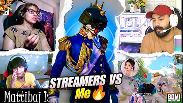 😱{4+ Streamers Found￼ me SUS‼️} PatilPlays vs STREAMER’s in CONQUEROR LOBBY - Fastest 1v4 Clutches 🔥