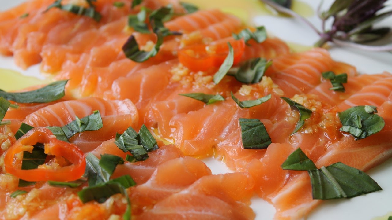 Recipe : Carpaccio de saumon frais - Goody
