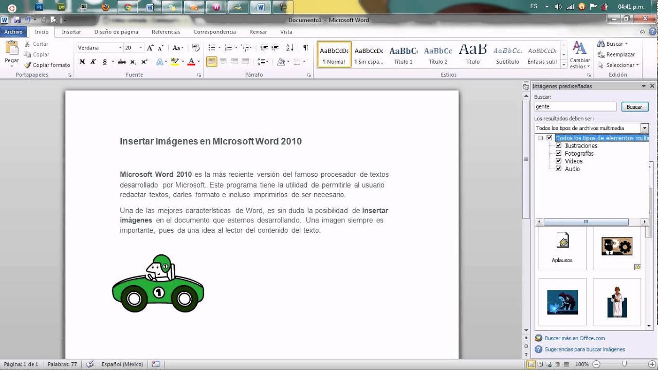 insertar clipart in word 2007 - photo #19