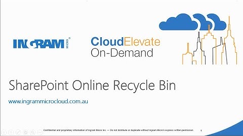 SharePoint Online Recycle Bin