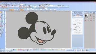 Wilcom e2 How To Make mickey mouse Design Embroidery studio screenshot 3