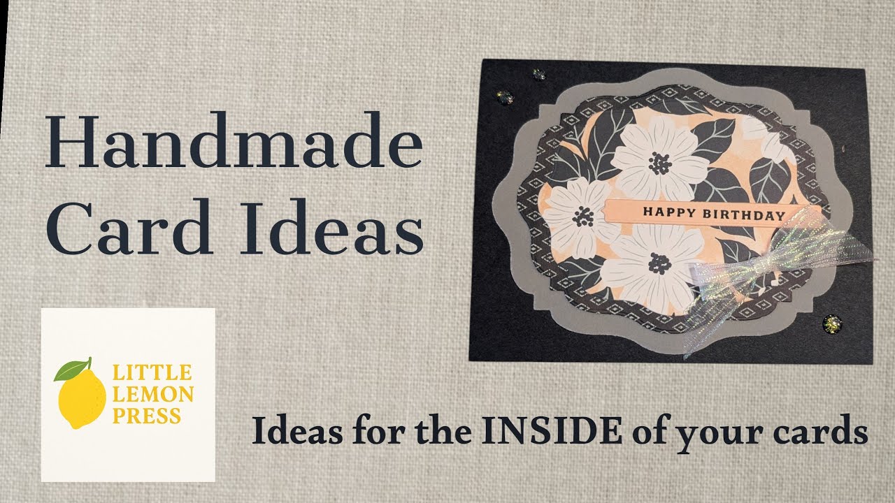 Decorating the Inside of Handmade Cards /StampinUp! - YouTube