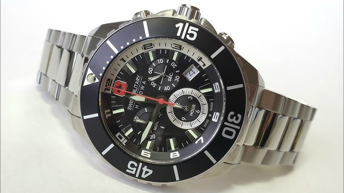 Swiss Military Hanowa Flagship Racer Chrono 06-5337.04.007.34 - YouTube