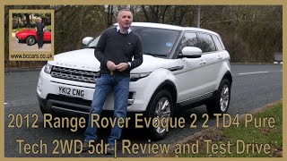 2012 Range Rover Evoque 2 2 TD4 Pure Tech 2WD 5dr | Review and Test Drive