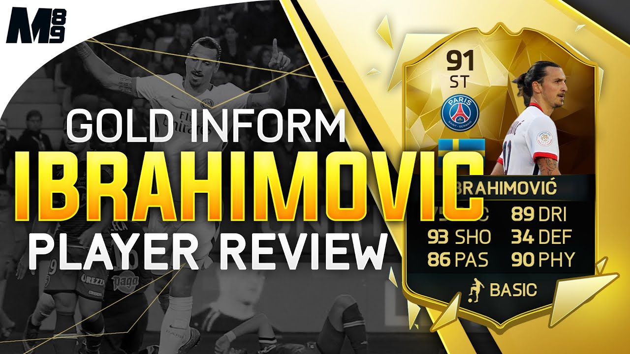 FIFA 16 IF IBRAHIMOVIC REVIEW (91) FIFA 16 Ultimate Team Player Review + In Game Stats