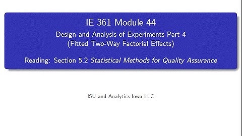 Statistical Process Improvement Module 44