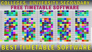 Best Free TimeTable Generating Software For Schools and Colleges (ASC TUTORIAL)