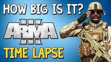 How Big Is Arma 3? | A Time Lapse Walk Across Stratis | #26