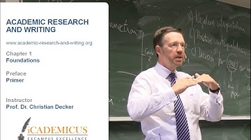 Academic research and writing – Chapter 1 Foundations – Primer