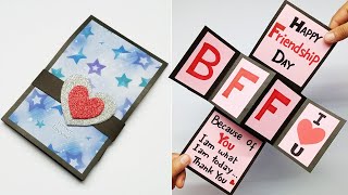 How to Make Friendship Cards for BFF | Friendship Day Greeting Cards Latest Design Handmade | #277