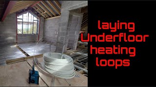 Full House Underfloor Heating Job: Laying the upstairs loops.