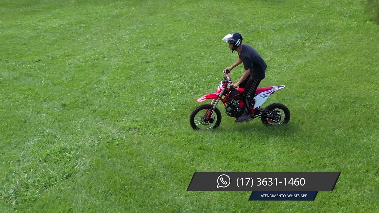 mini moto fun motors trilha cross raptor 125 cc 4t gasolina