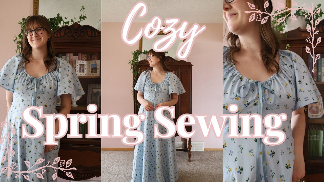 Sewing for Spring! 🧵💐Sewing the Ella Dress by Silversaga & Catching Up 🫶🏻