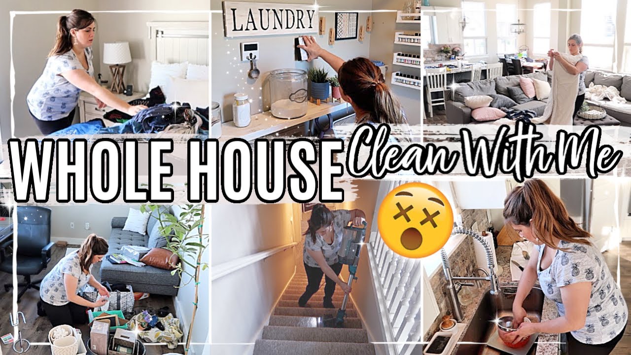 2020 WHOLE HOUSE CLEAN WITH ME :: All Day Speed Cleaning Motivation ...
