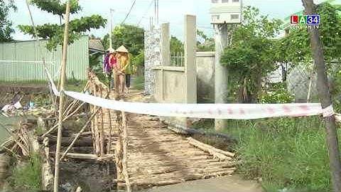 Công bố tình huống khẩn cấp sạt lở bờ rạch Bàu Le xã Phước Vĩnh Đông, huyện Cần Giuộc I LONG AN TV