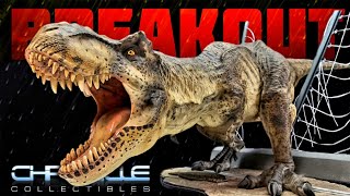 Chronicle Collectibles Jurassic Park Breakout Tyrannosaurus rex Review!!!